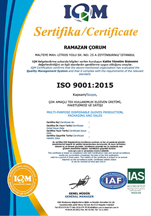 FR.83 ISO 90012015 - IAS Sistem Sertifikası R.01
