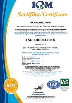 FR.83 ISO 140012015 - IAS Sistem Sertifikası R.01